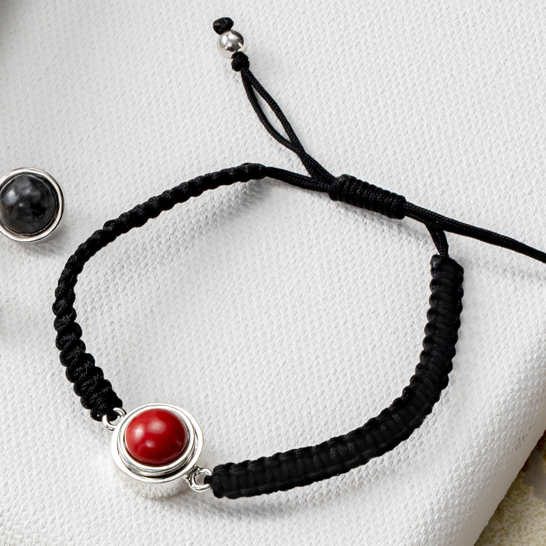 Black Satin Cord Bracelet