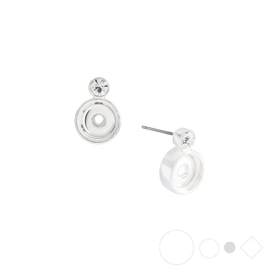 Silver drop earrings with custom pendant earring & jewelry center