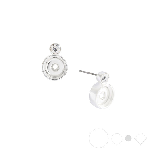 Silver drop earrings with custom pendant earring & jewelry center