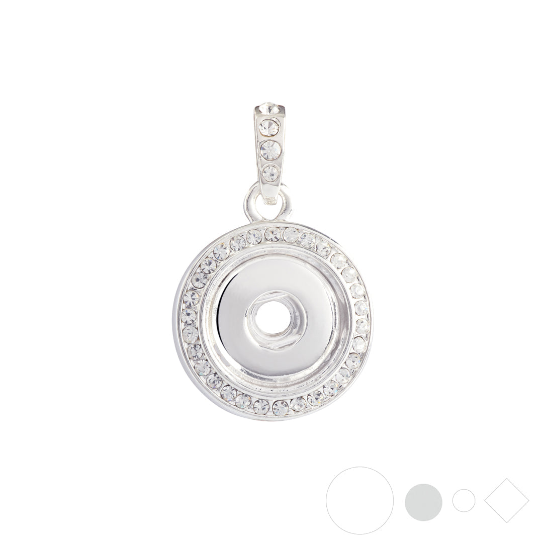Silver pendant necklace for chain link necklace