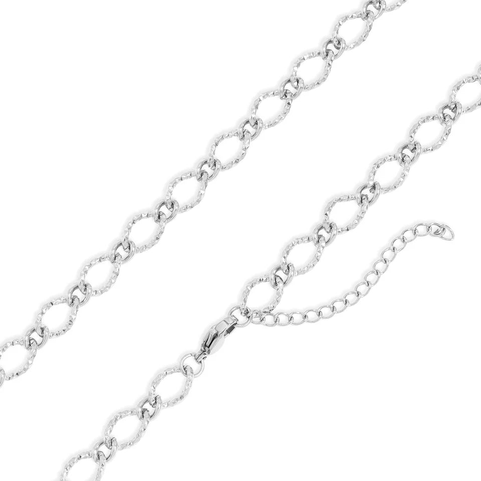 Hammered Oval Chain