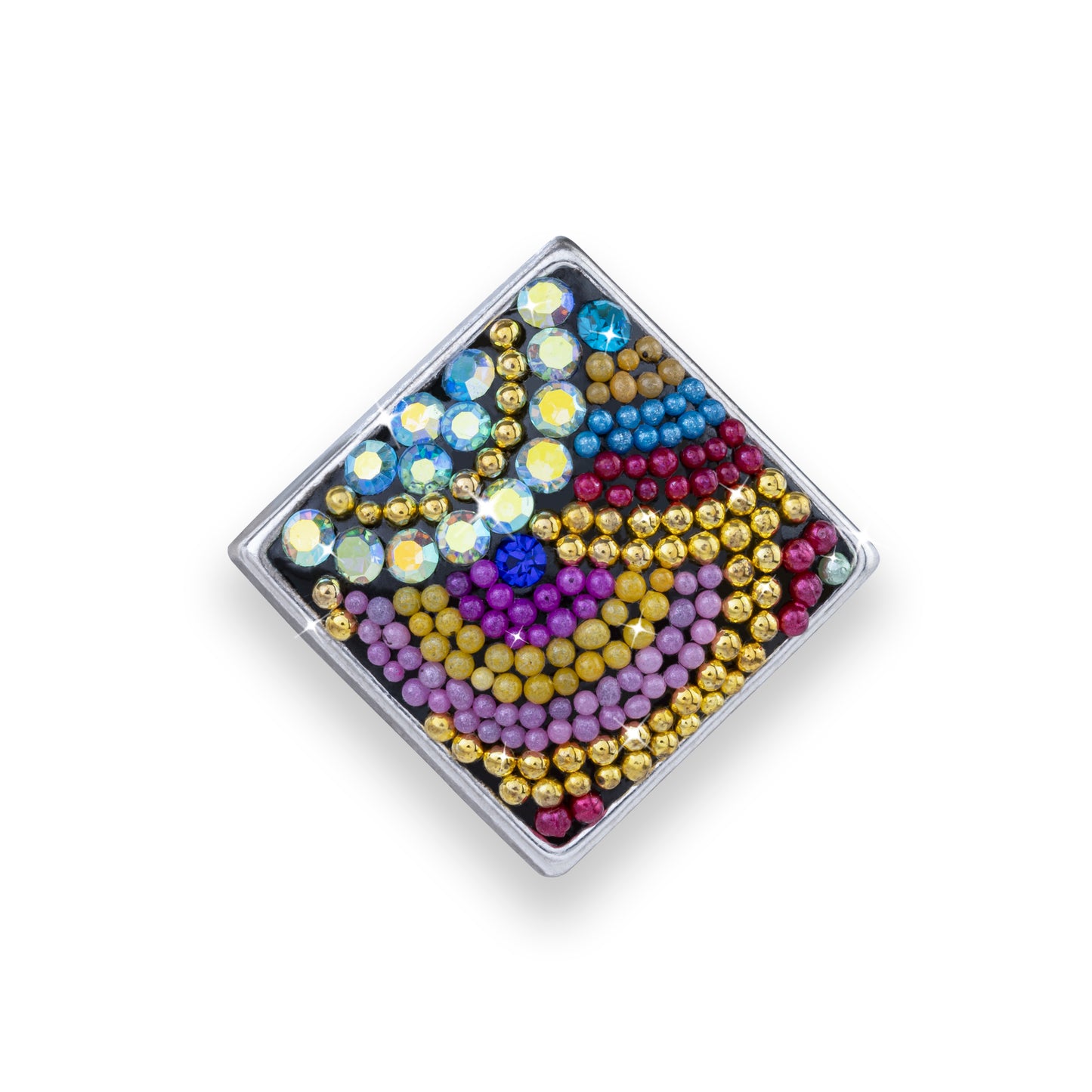 Flower Beaded Couture Square