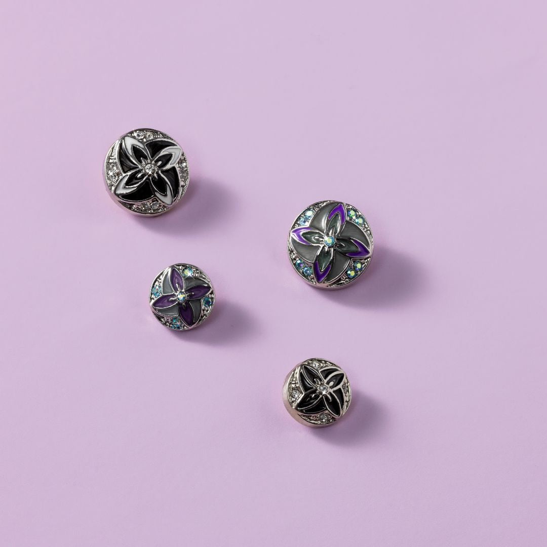 Aqua/Purple Bunchberry Subtle D 12/24