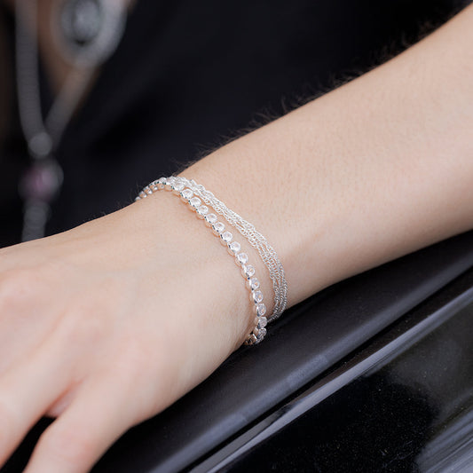 Simulated diamond tennis bracelet by Style Dots