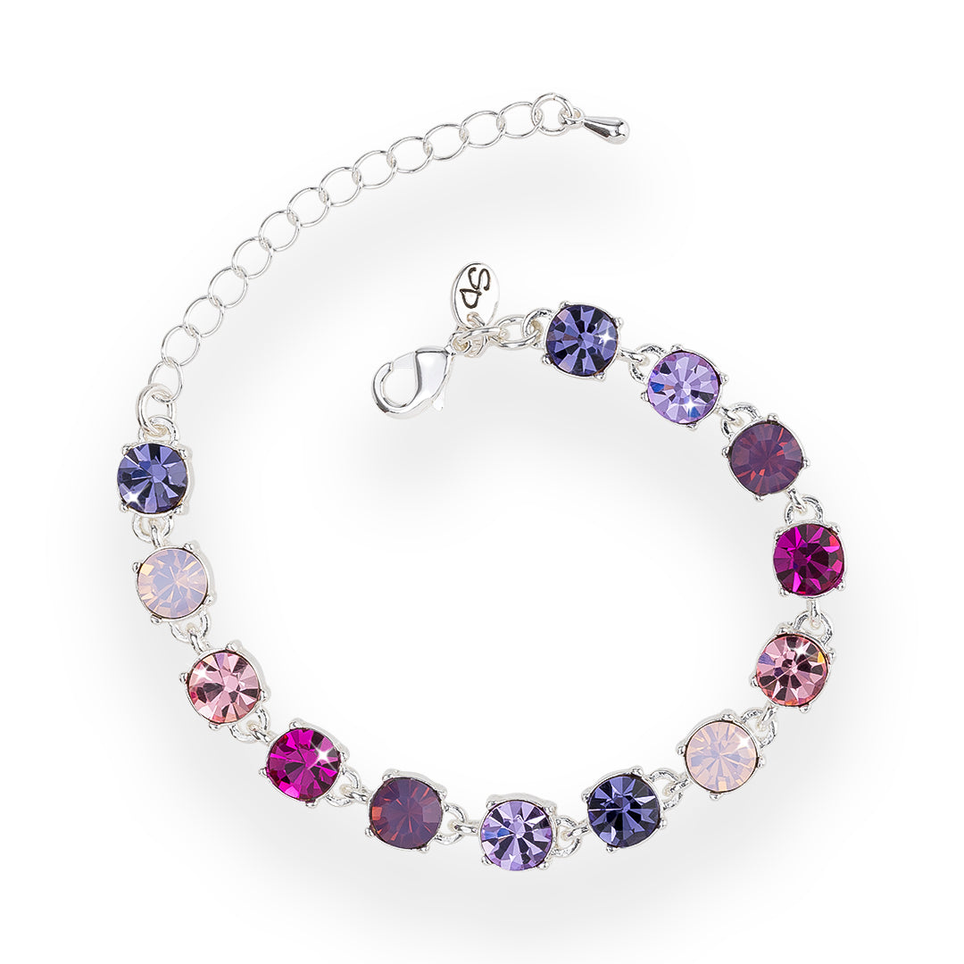 Pink Ombre Crystal Bracelet