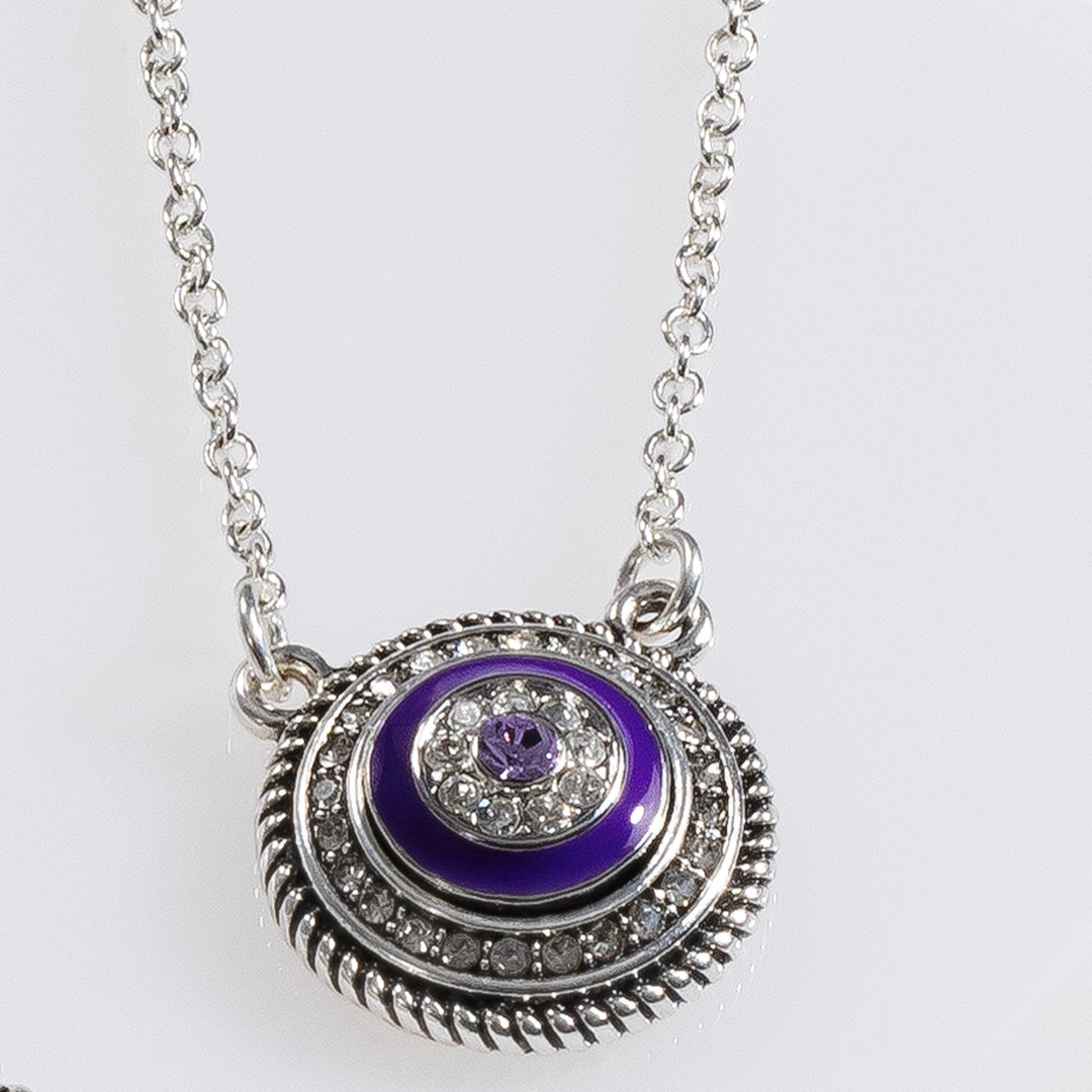 Dainty jewelry with antiqued silver pendant necklace