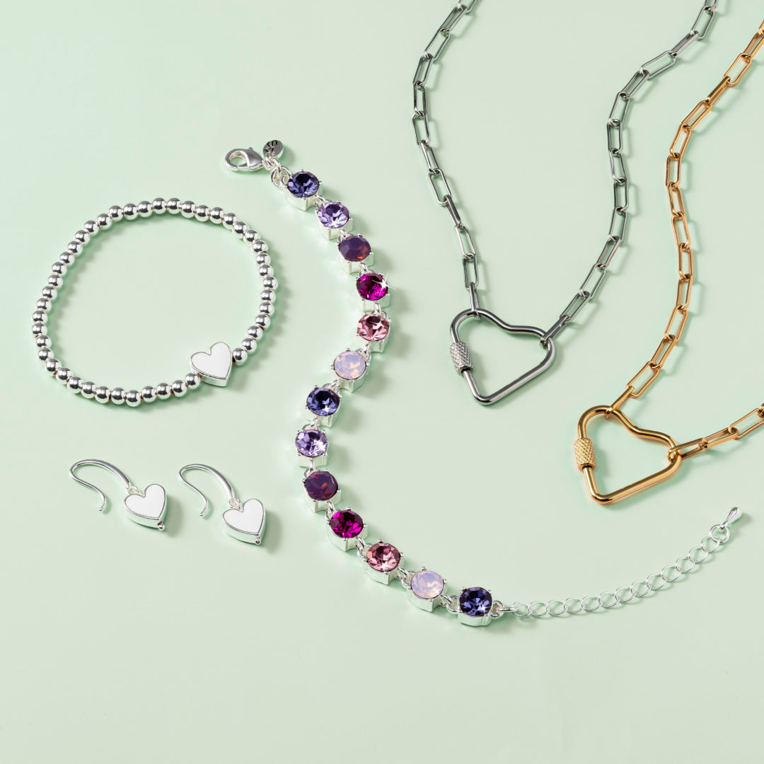 Heart Carabiner Chain