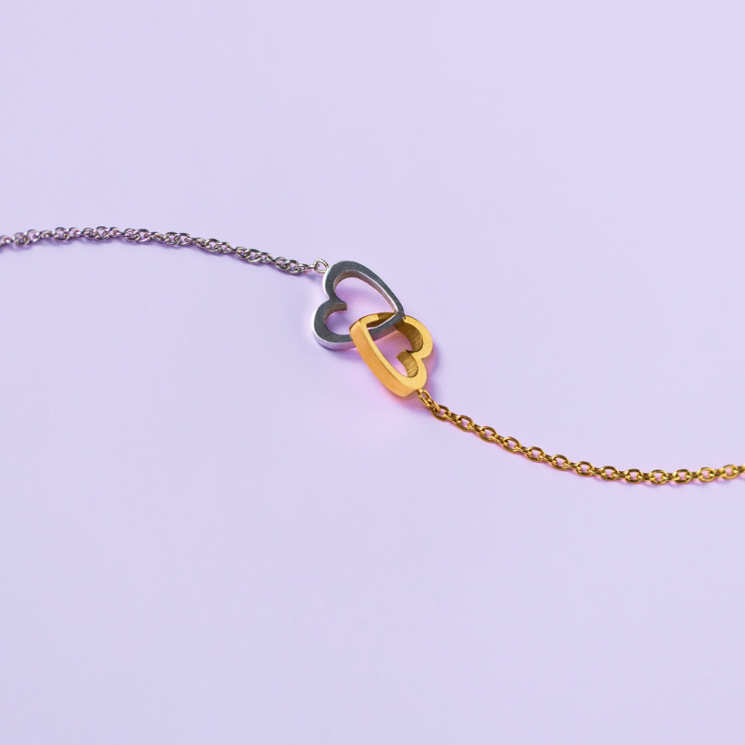 Interlocking Heart Necklace (WR)