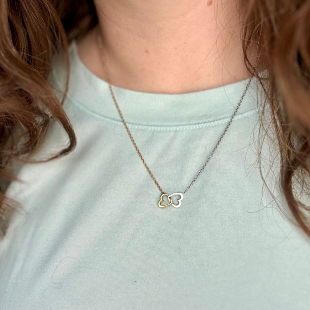 Interlocking Heart Necklace (WR)