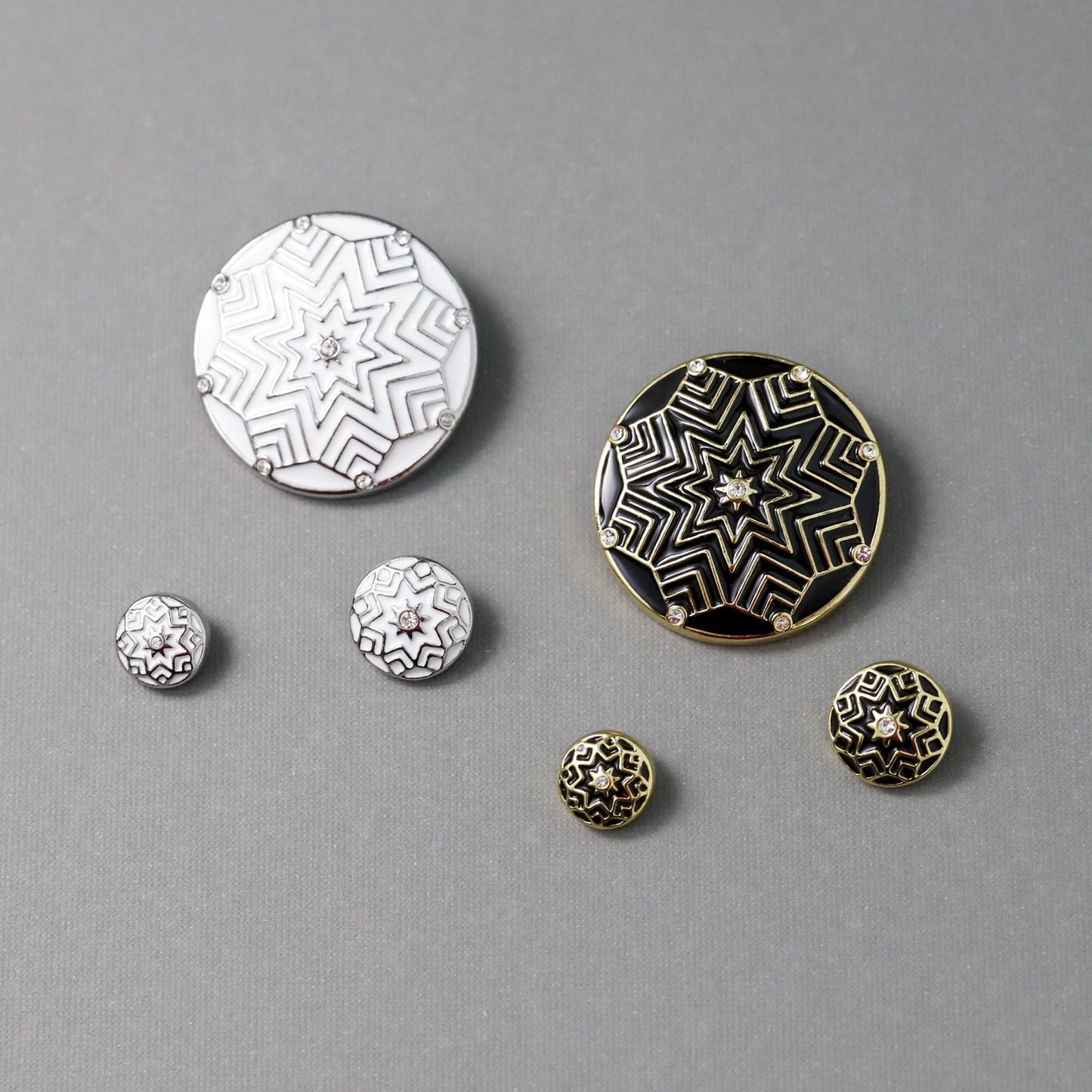 Geo Star Dotlet - Black and Gold