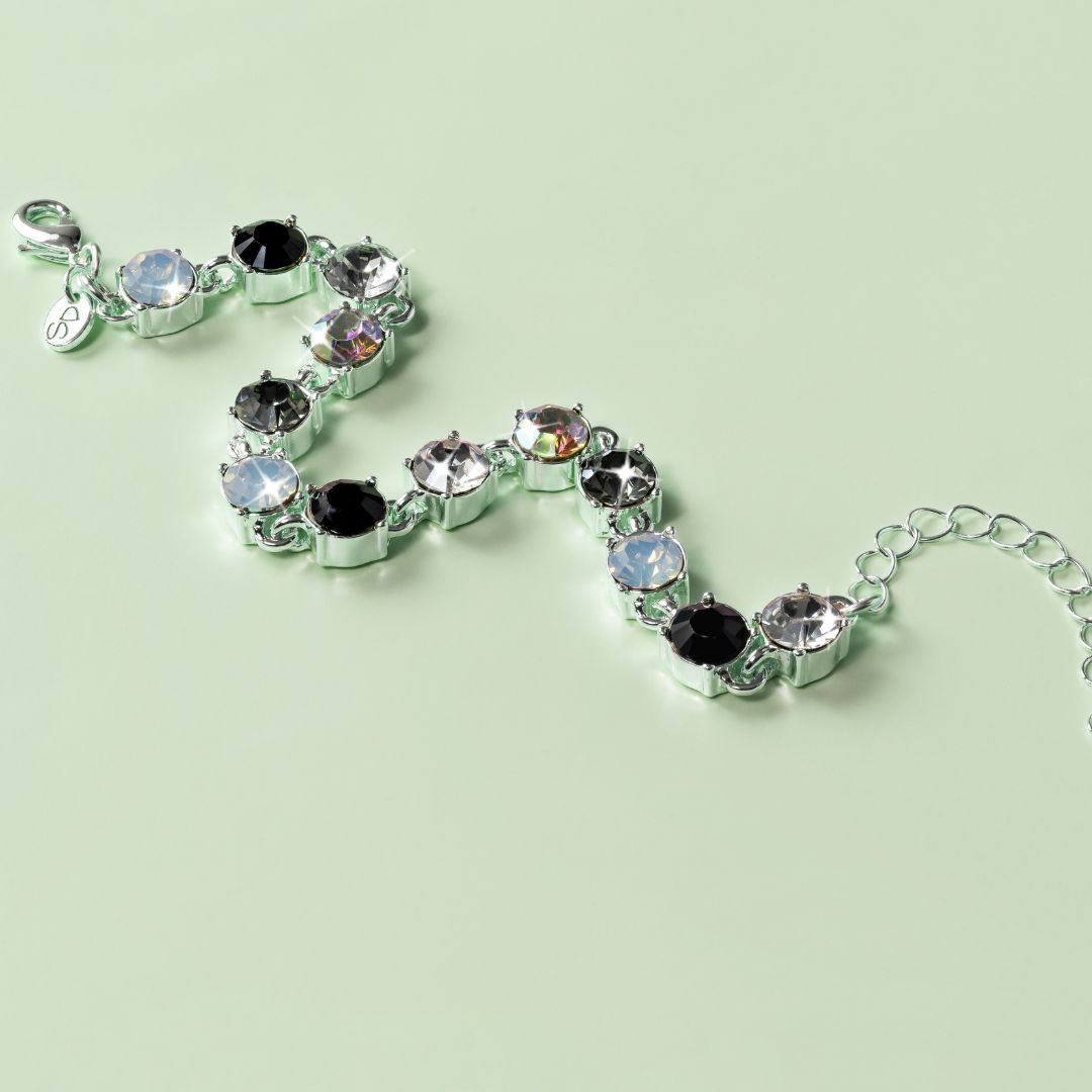 Insider First Monochrome Crystal Bracelet