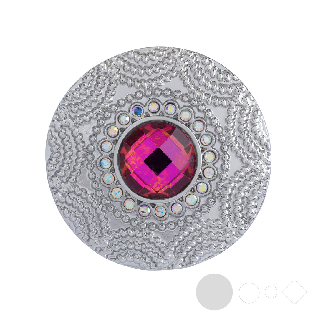 Silver necklace pendant for snap jewelry by Style Dots