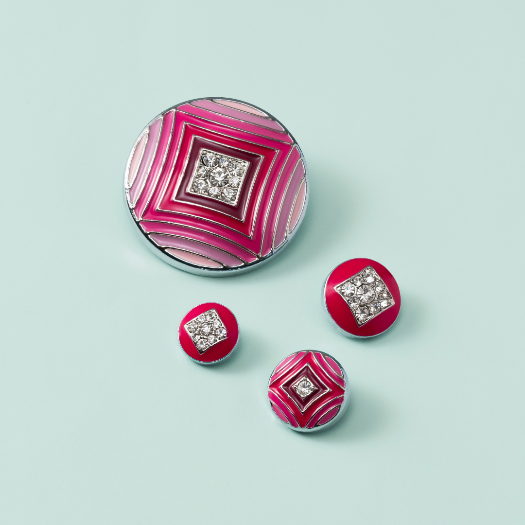 Fuchsia Crystal Tile Dotlet