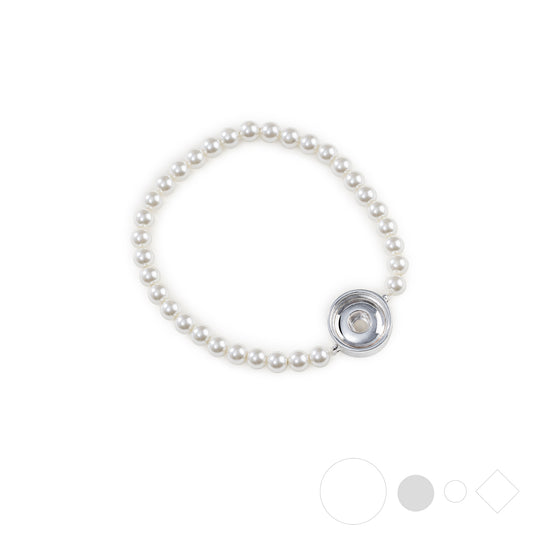 Pearl beaded bracelet for dainty jewelry