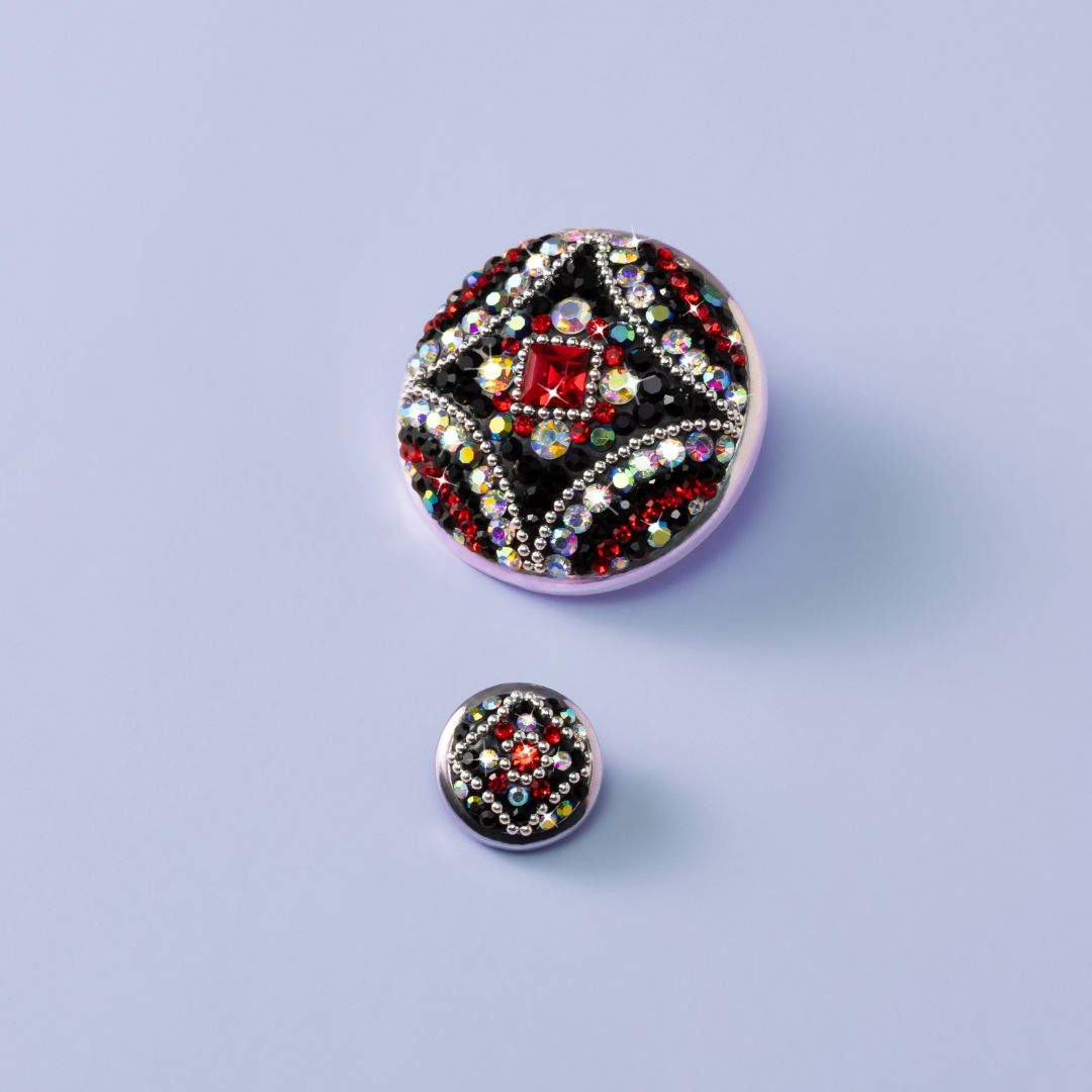 Red/Black Rhombus Couture Statement