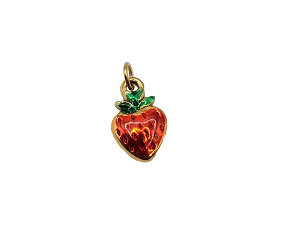 Small Strawberry Charm (WR; gold)