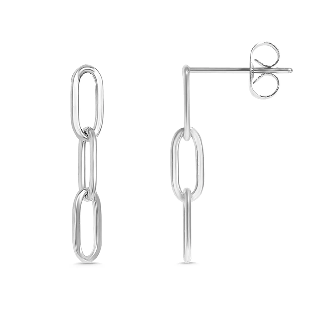 Paperclip Earrings (WR)