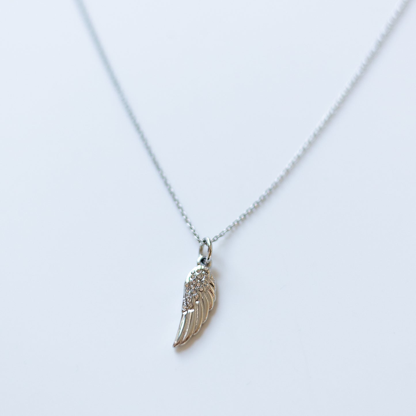 Crystal Angel Wing Charm