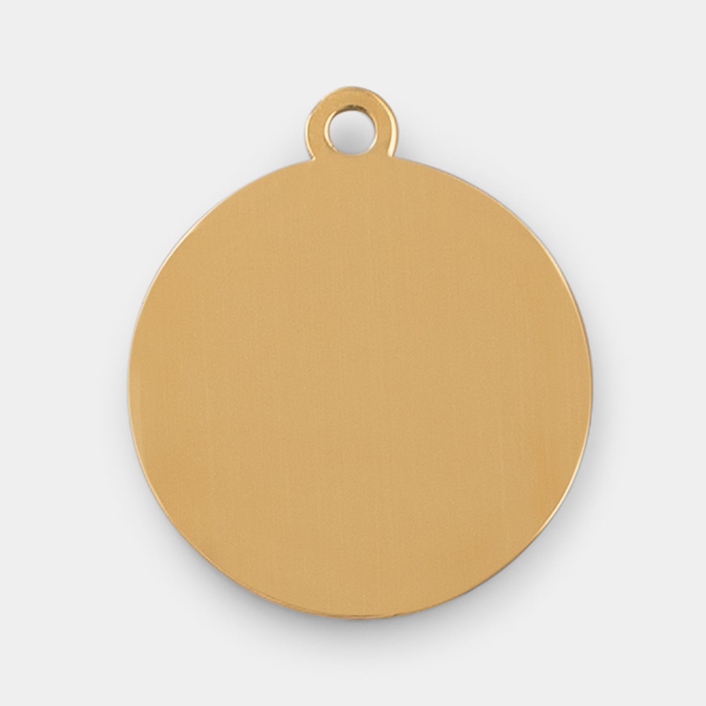Keepsake Engravable Charm Round Medium - Gold
