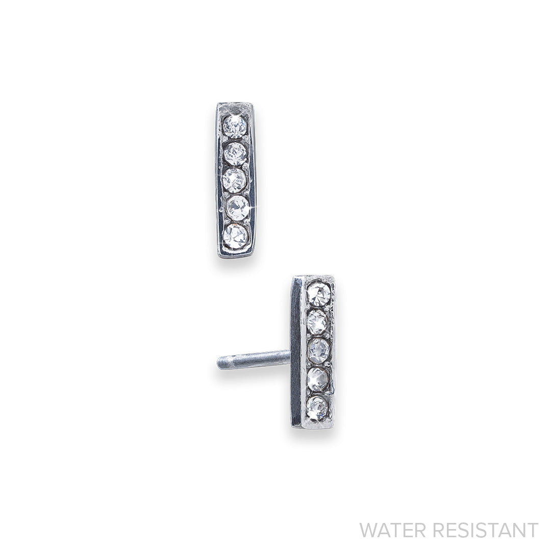 Crystal Bar Earrings (WR)