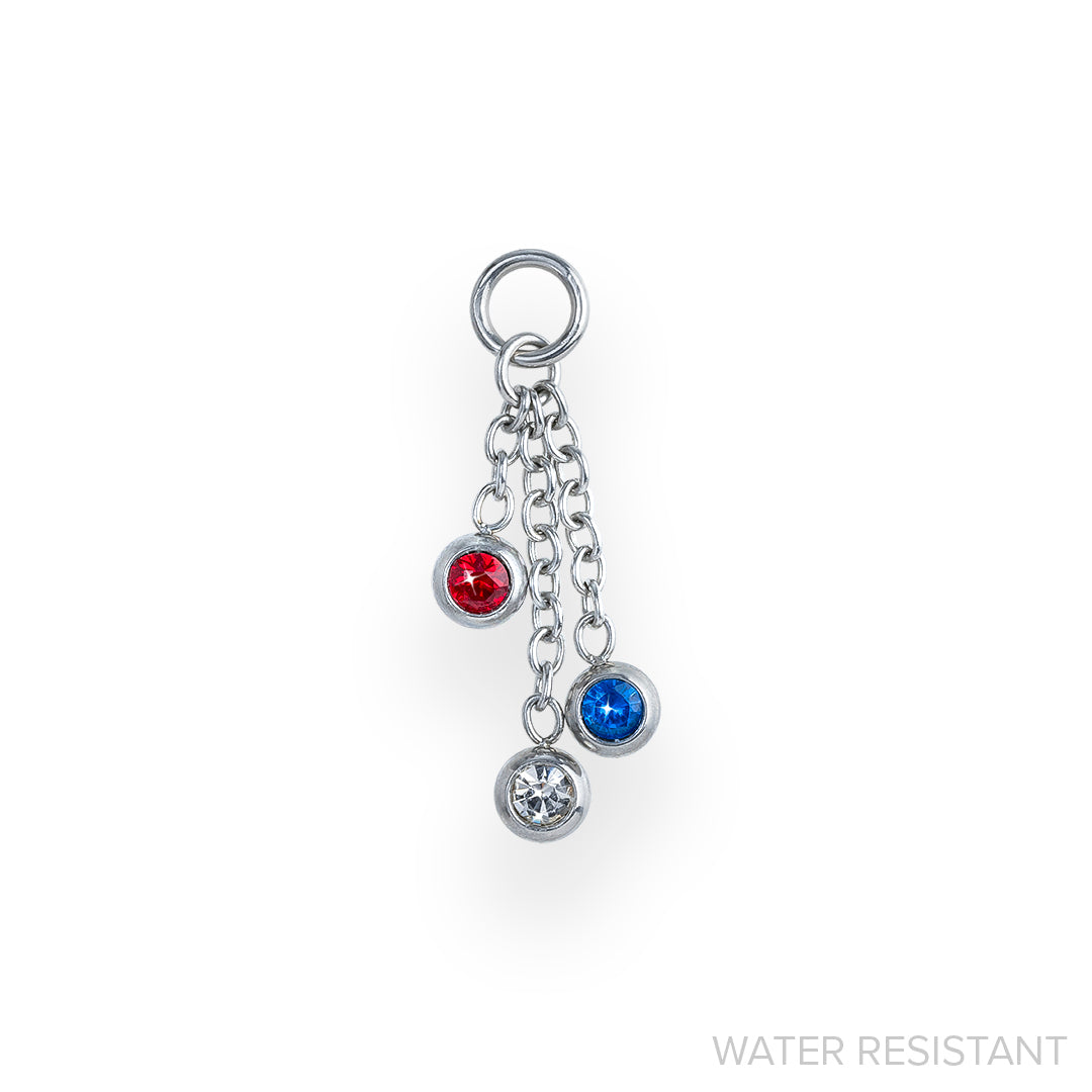 Patriotic Drop Charm (WR)