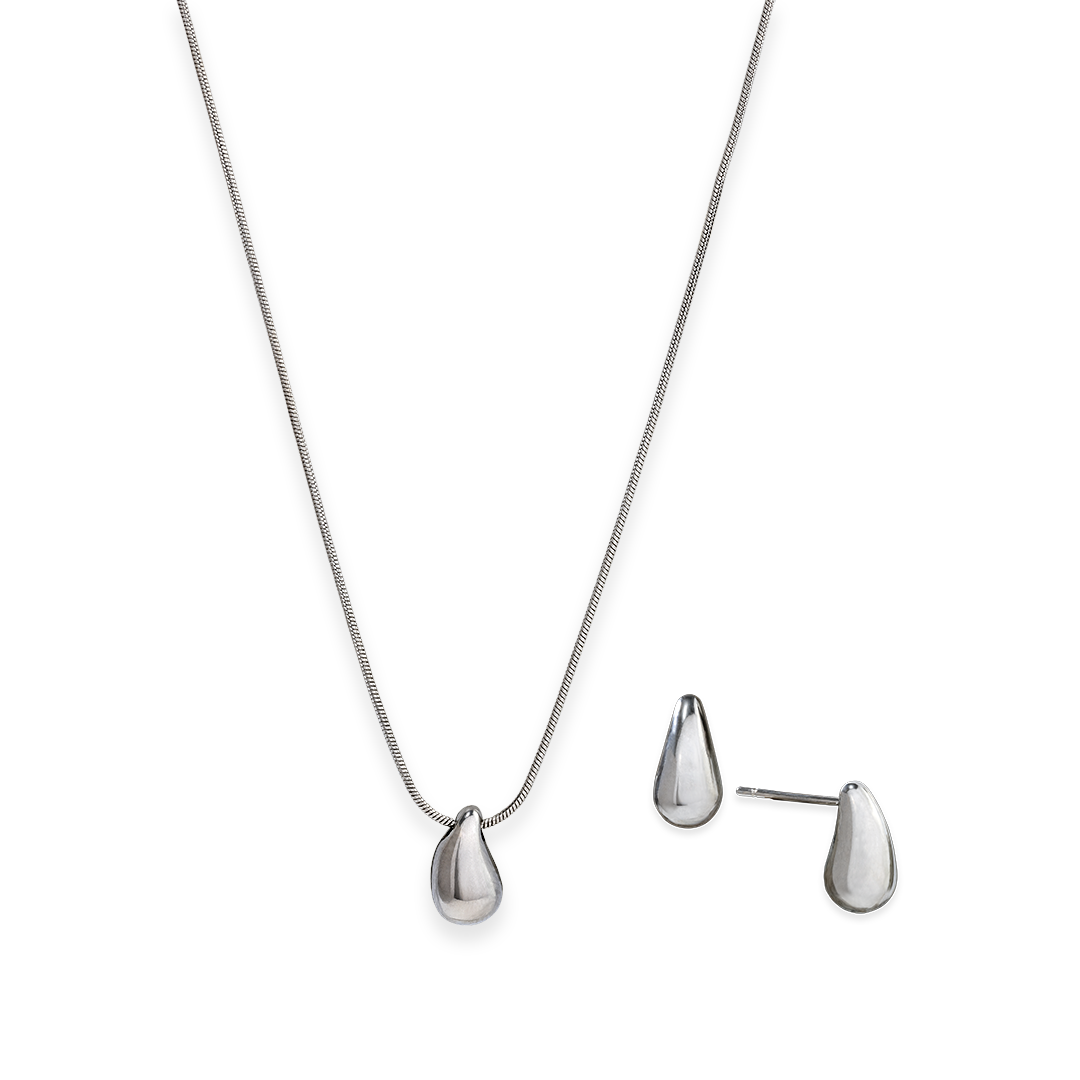 Teardrop Necklace & Earring Set (WR)