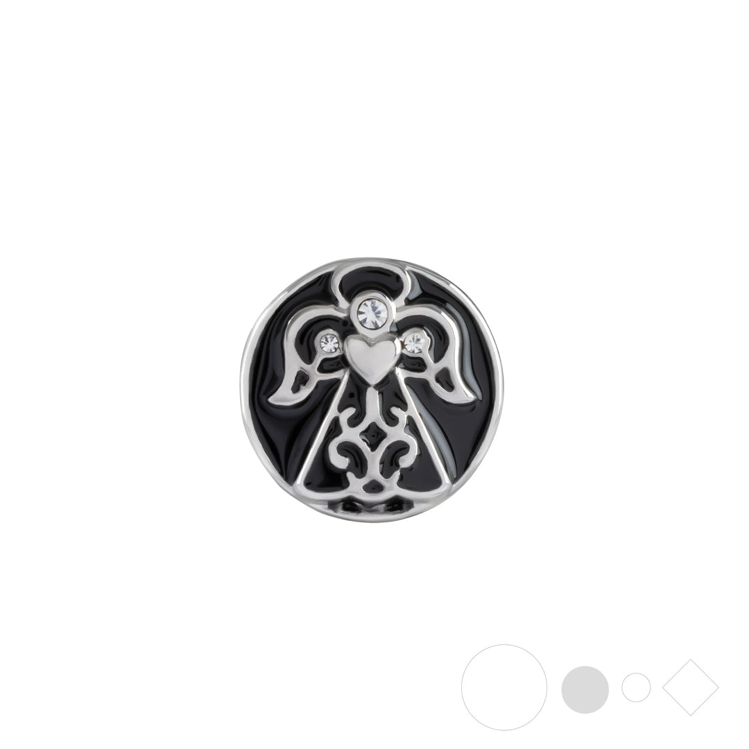 Angel necklace pendant charm for snap jewelry