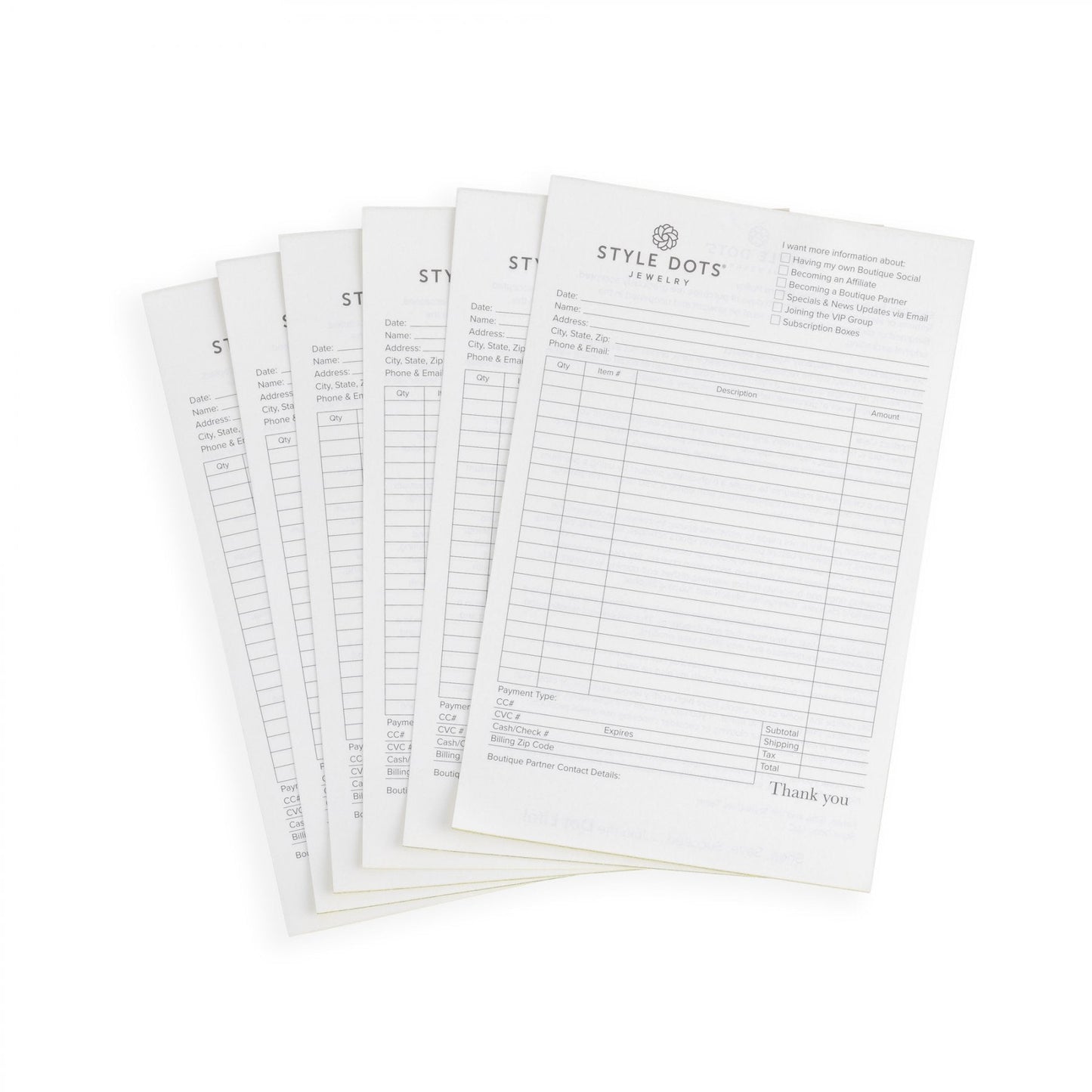 Sales Slips