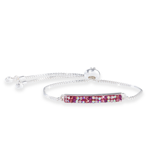 Pink Ombre Couture Bar Bracelet