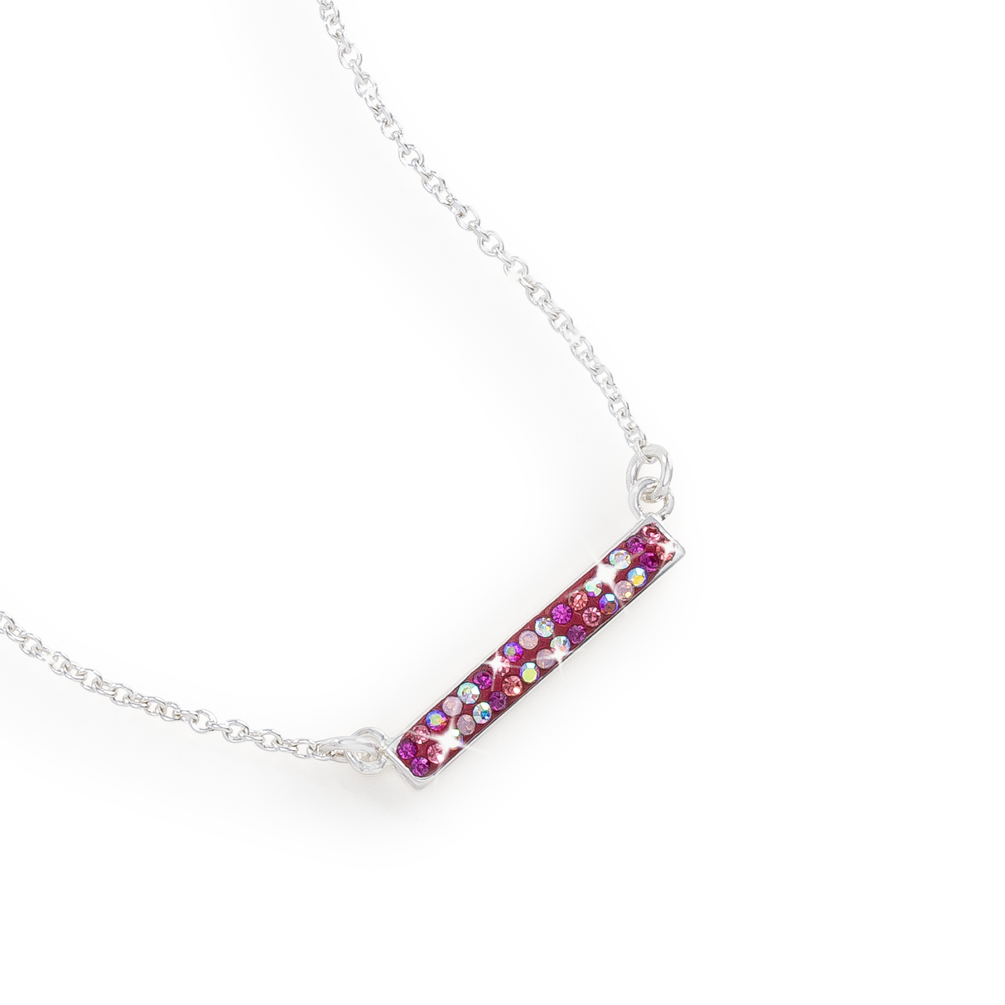 Pink Ombre Couture Bar Necklace