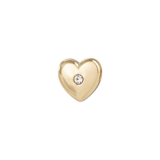 Gold heart charm by Jemma dainty jewelry