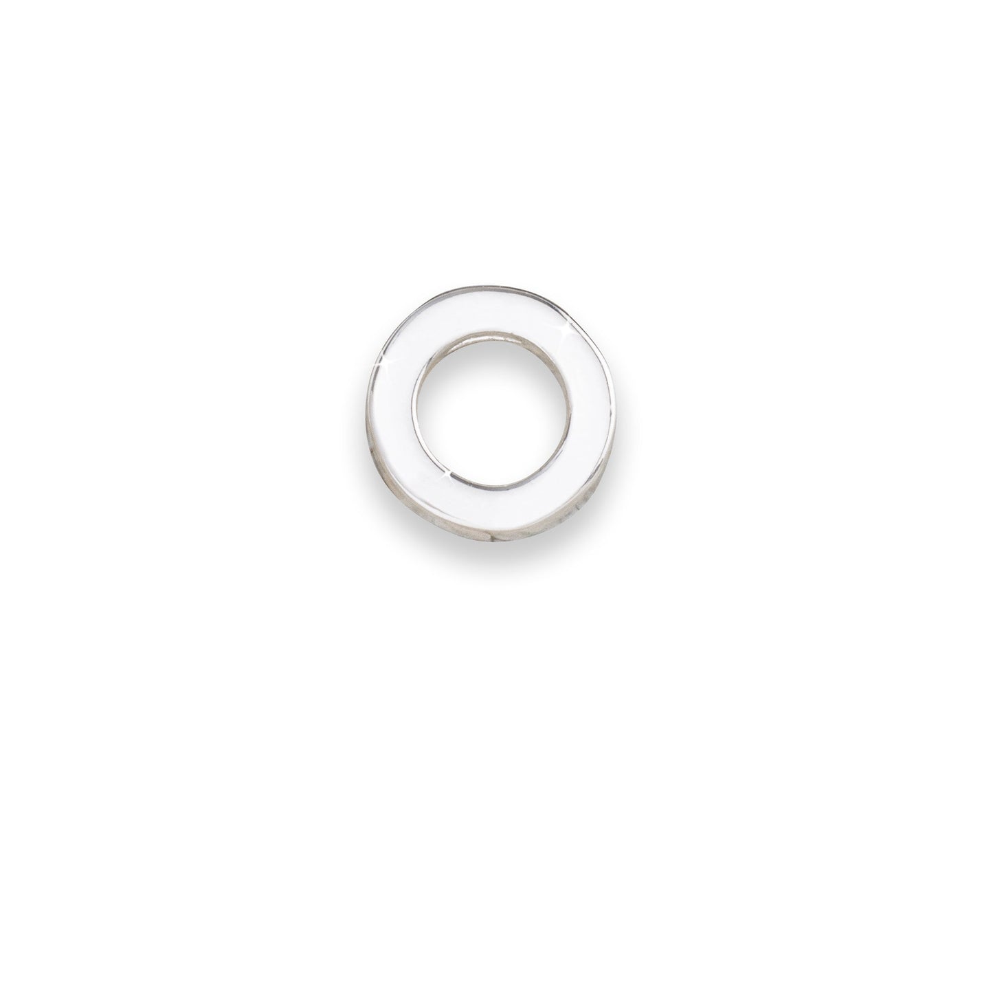 Silver letter O monogram charm for necklaces & bracelets