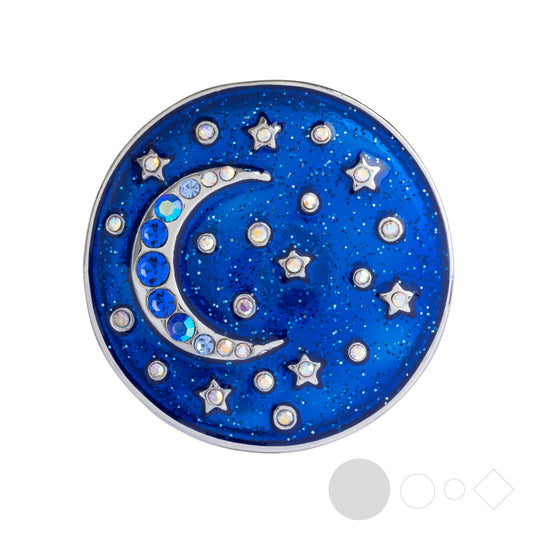 Moon and stars jewelry with interchangeable snap necklaces
