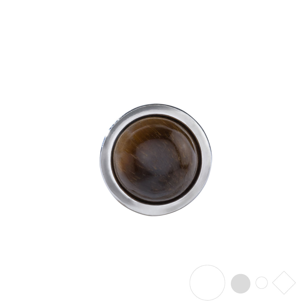 Tiger eye pendant necklace charm for snap jewelry