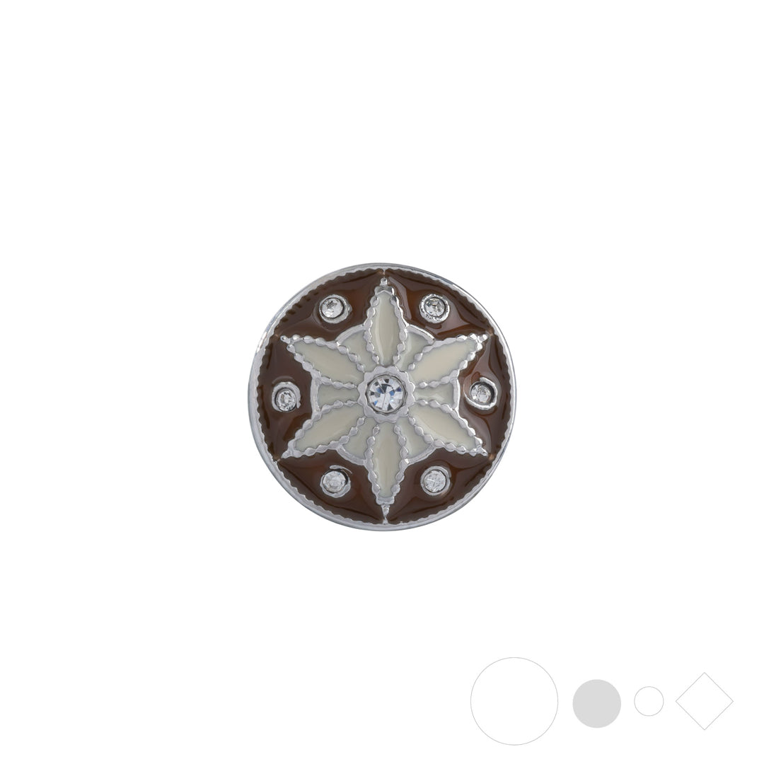 Neutral snap bracelet charm for interchangeable jewelry & necklaces