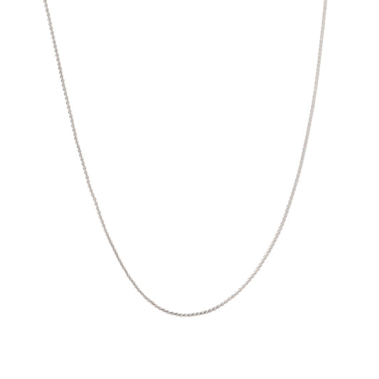 Silver rope chain necklace for dainty jewelry and layering