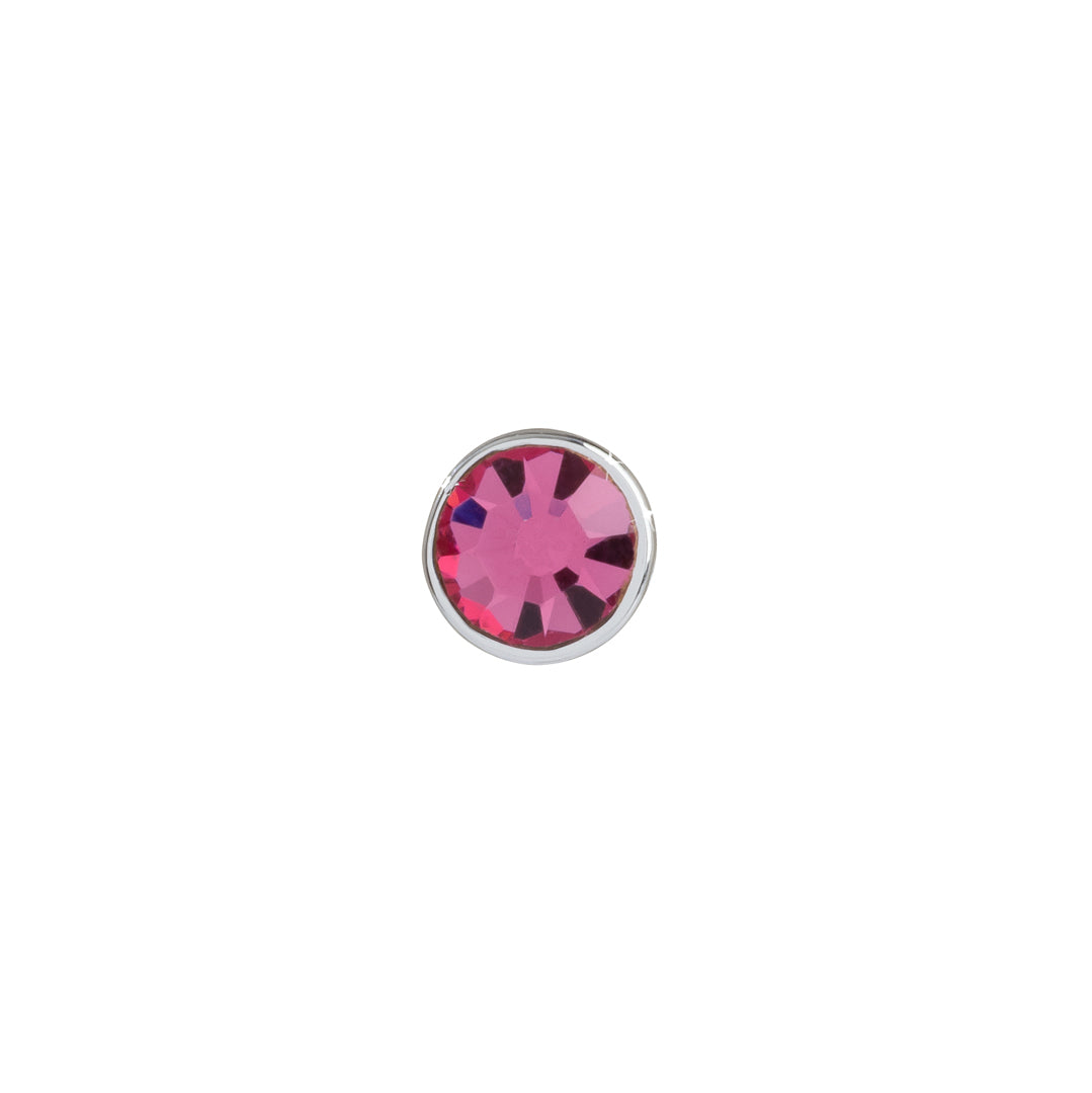 October rose jewelry slide for birthstone charms