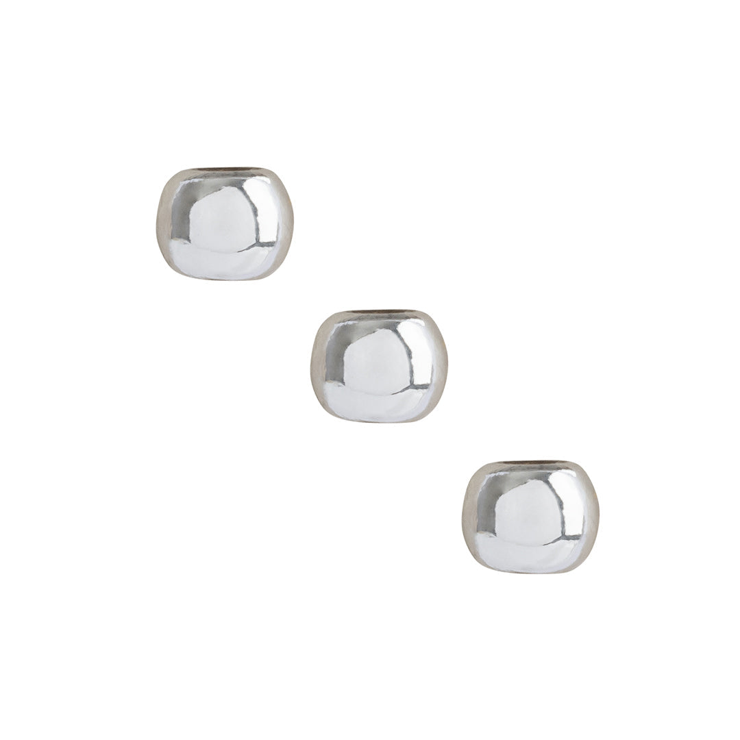 Silver spacer beads for custom necklace & bracelets by Style Dots