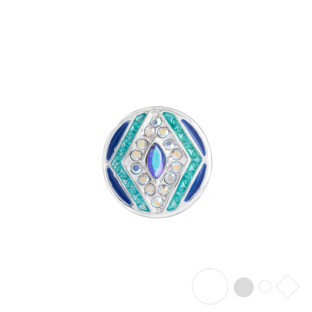 Marquise shape pendant necklace snap by Style Dots Jewelry