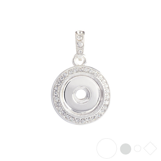 Silver pendant necklace for chain link necklace
