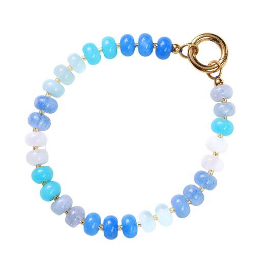 Blue Ombre Charm Keeper Bracelet