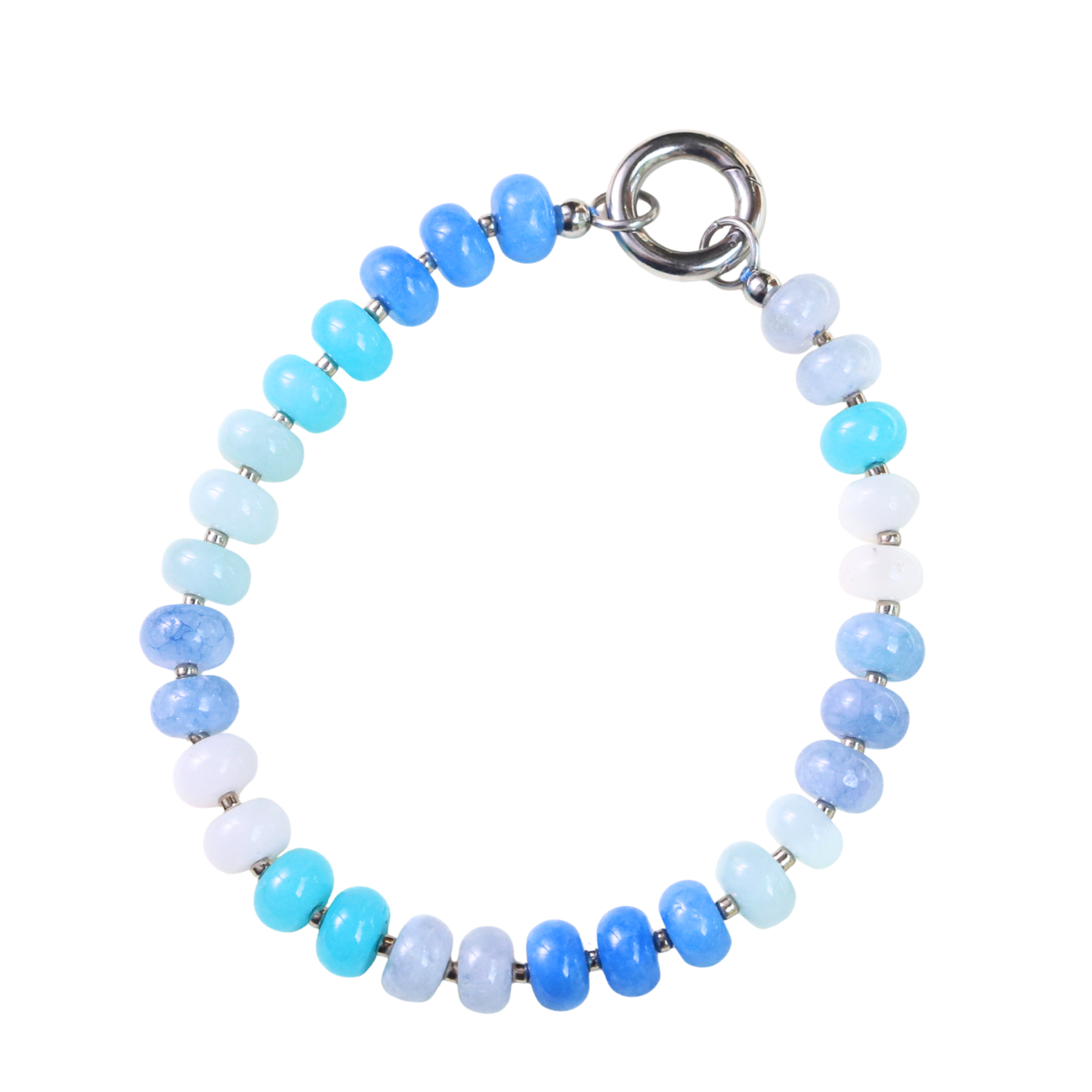 Blue Ombre Charm Keeper Bracelet
