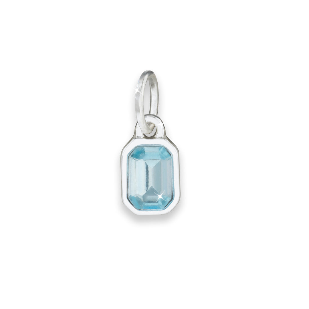 Rectangular Birthstone Charm