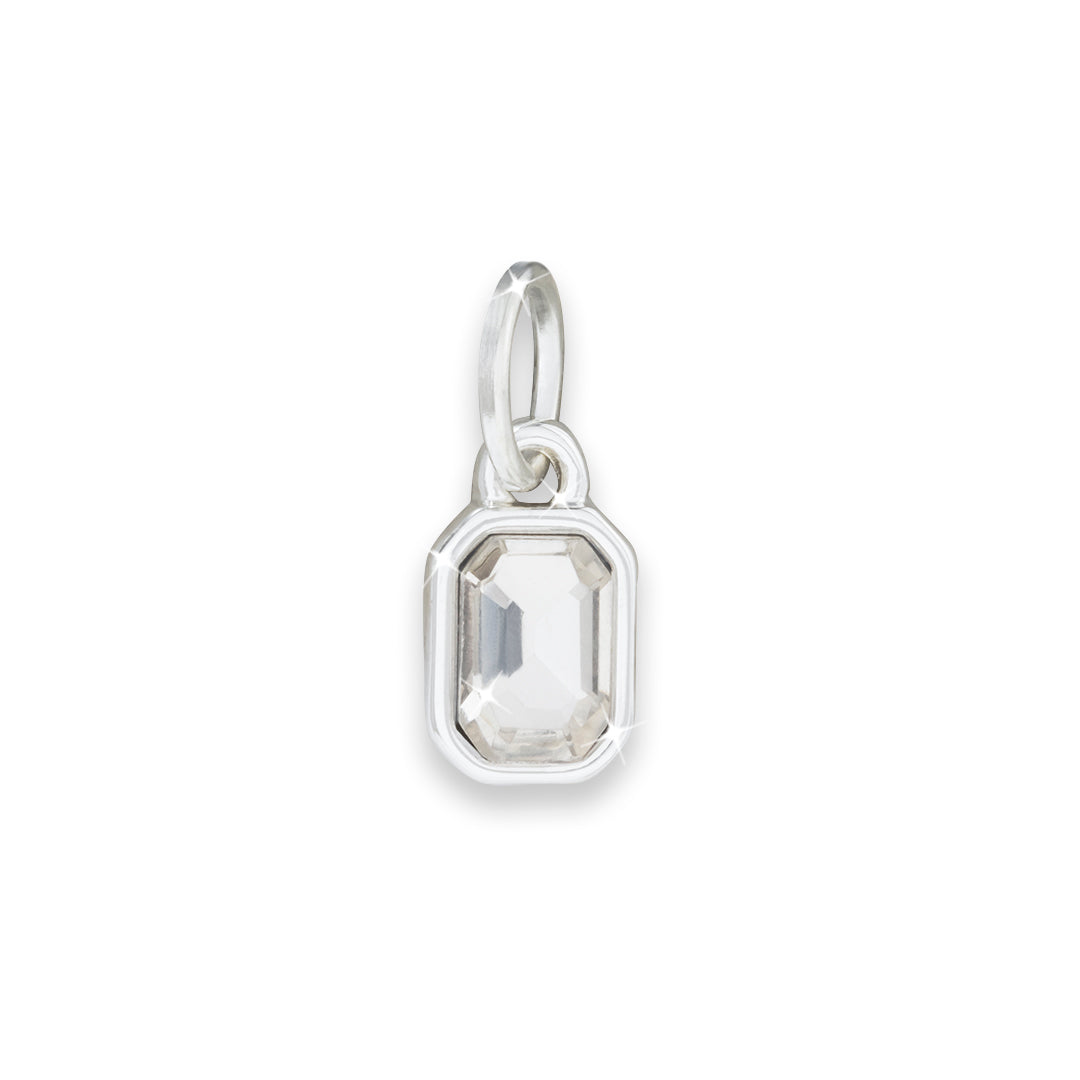 Rectangular Birthstone Charm