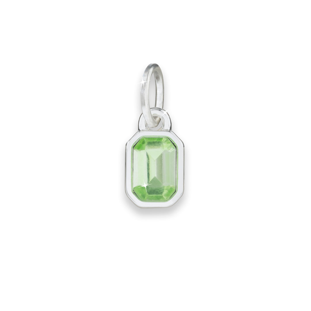 Rectangular Birthstone Charm