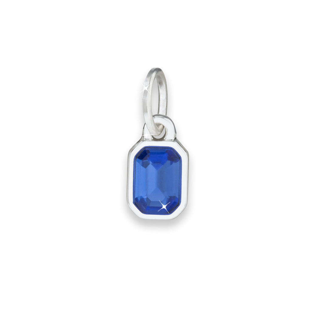 Rectangular Birthstone Charm