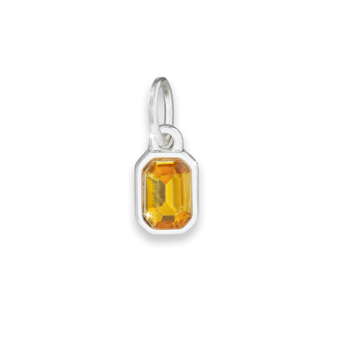 Rectangular Birthstone Charm