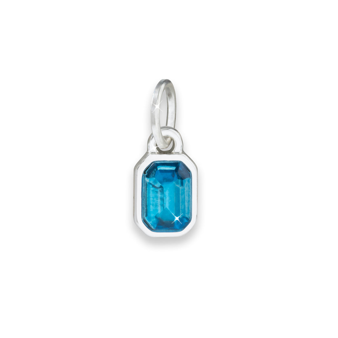 Rectangular Birthstone Charm