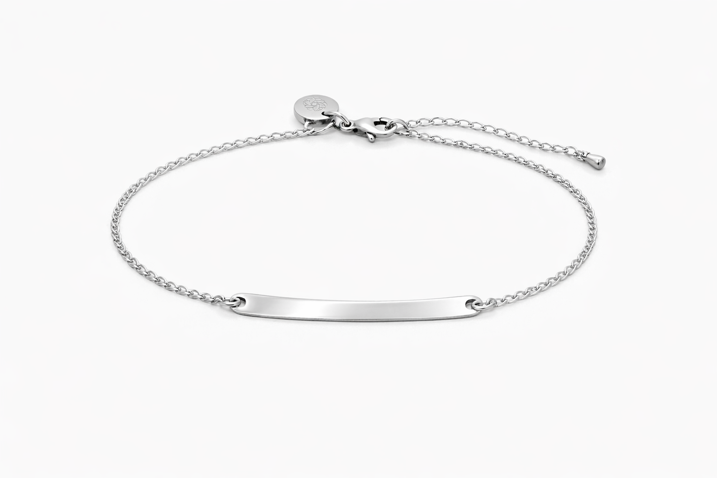 Legacy Engravable Fine ID Bracelet - Silver