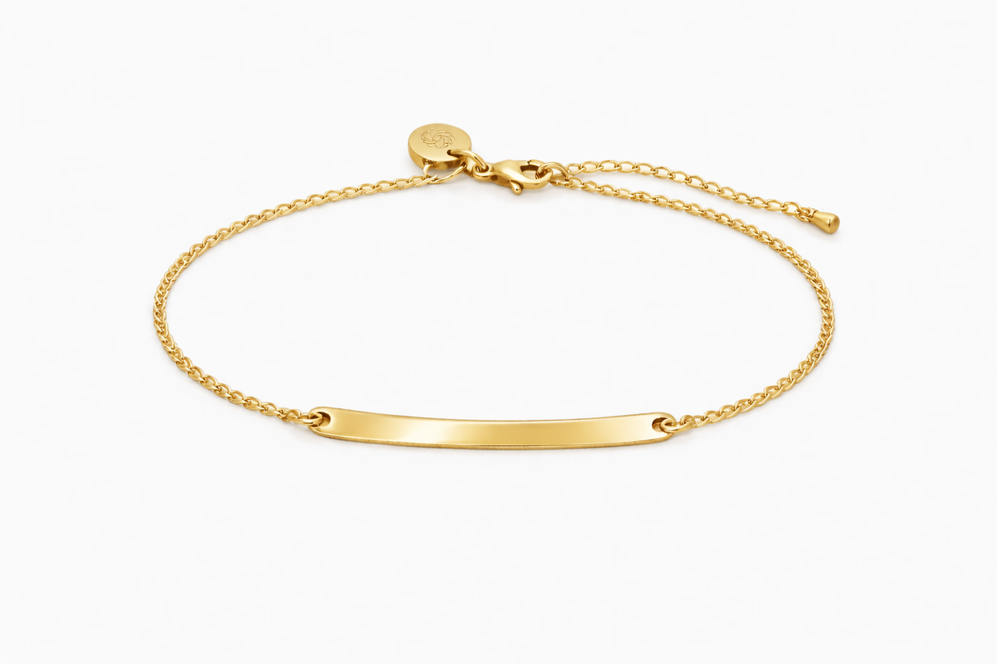 Legacy Engravable Fine ID Bracelet - Gold